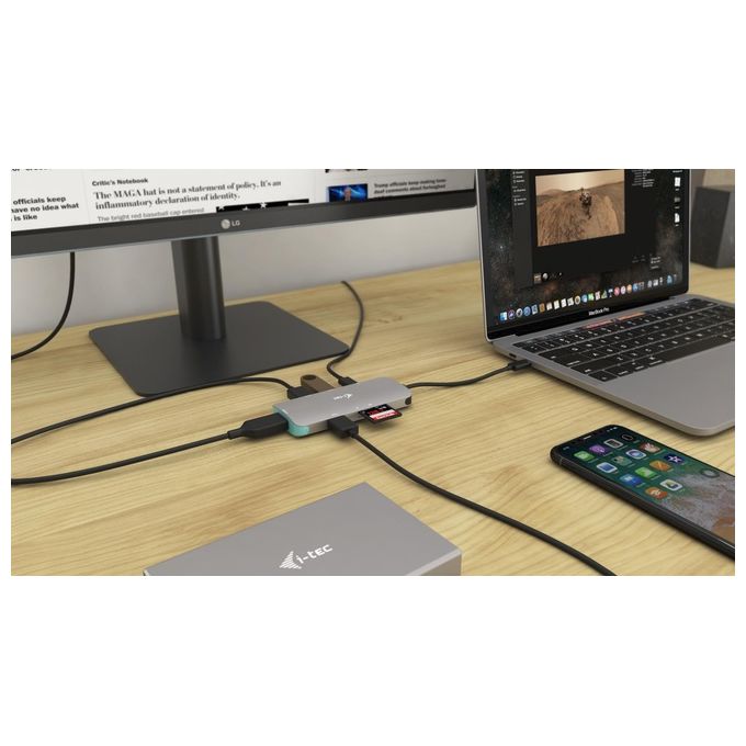 I-Tec C31NANODOCKPD Metal Usb-C Nano Dock 4K Hdmi con Power Delivery 100W