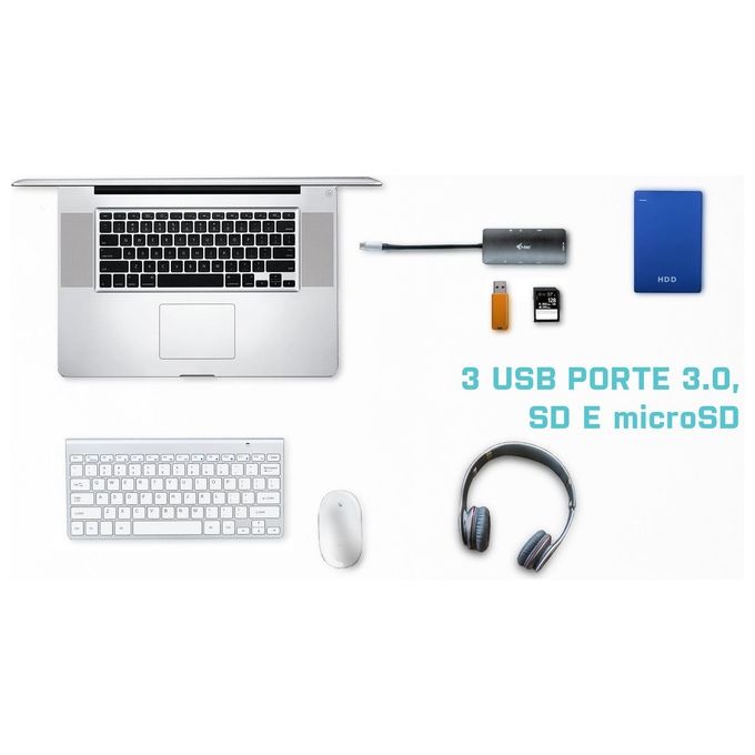I-Tec C31NANODOCKPD Metal Usb-C Nano Dock 4K Hdmi con Power Delivery 100W