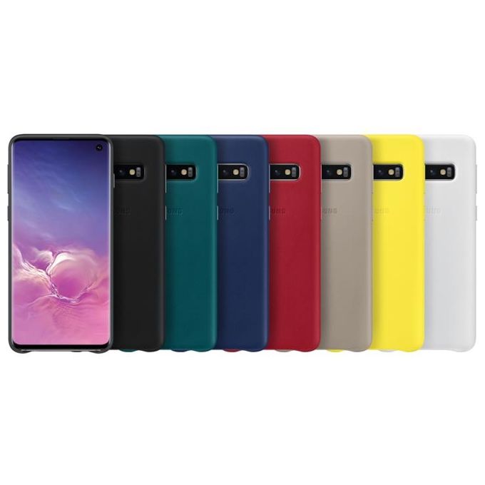 Samsung EF-VG973 Cover in Pelle per Galaxy S10 Rosso