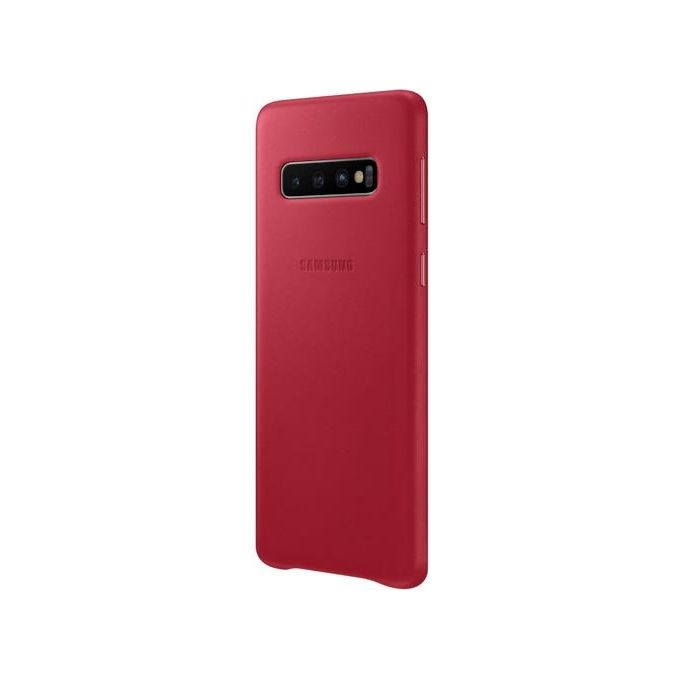 Samsung EF-VG973 Cover in Pelle per Galaxy S10 Rosso