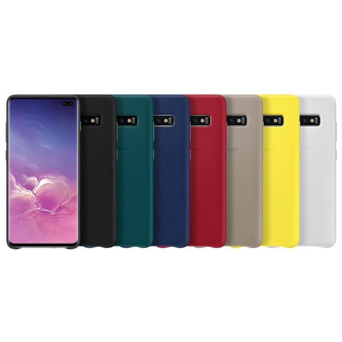 Samsung EF-VG975 Cover in Pelle per Galaxy S10+Verde