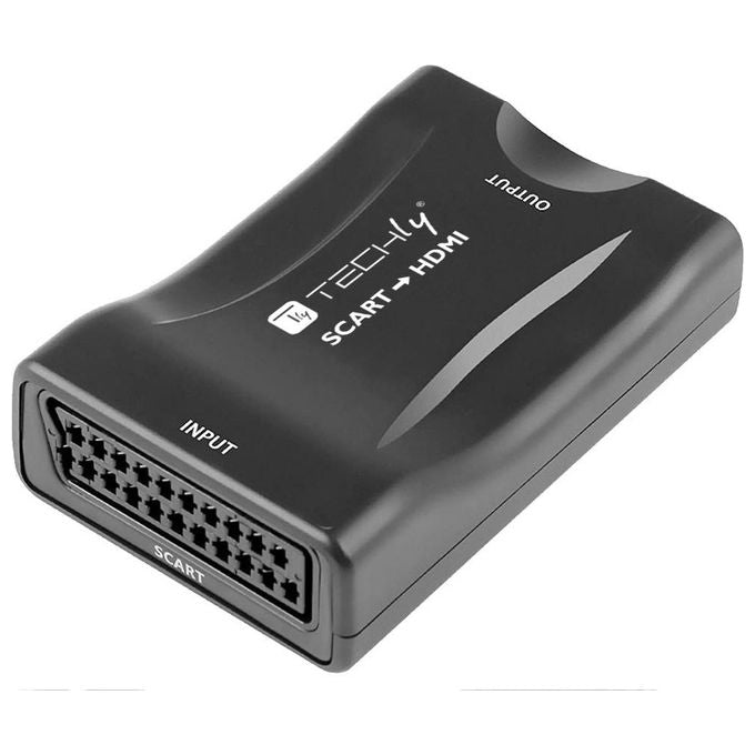 Techly 361926 Convertitore Compatto da Scart a HDMI Selezione 720p-1080p
