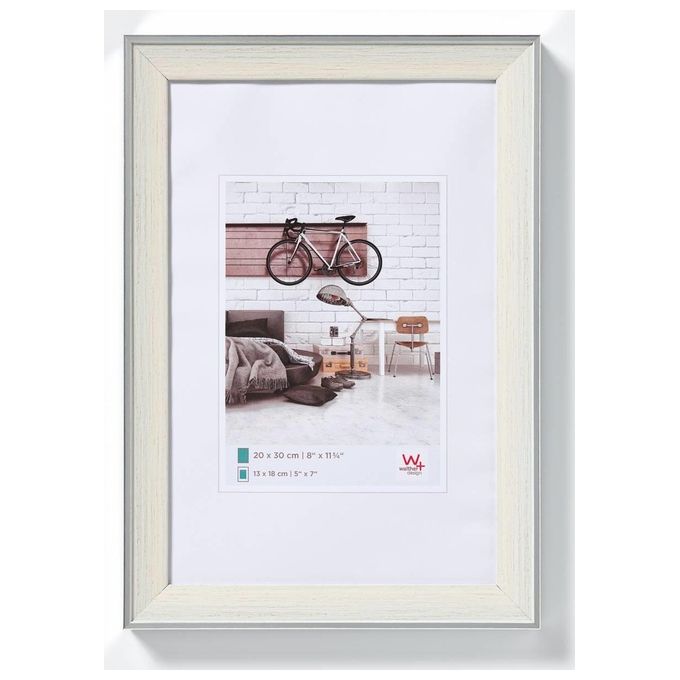 Walther Bohemian Cornice Portafoto 20x30cm in Plastica Crema
