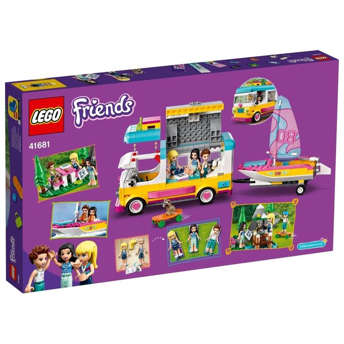 LEGO Friends Camper Van nel Bosco con Barca a Vela