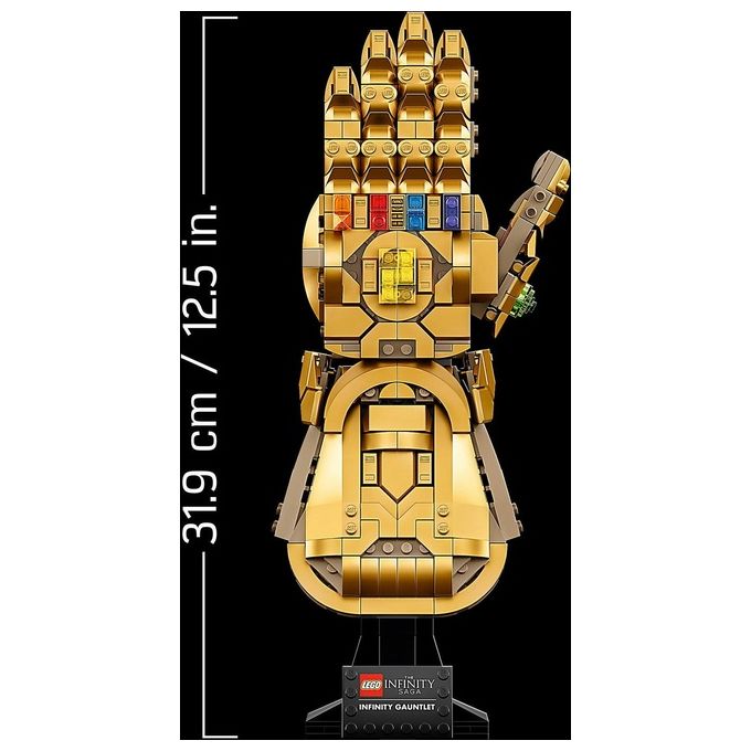 LEGO Super Heroes Marvel 76191 Guanto dell'Infinito di Thanos, Modello da Costruzione Avengers da Collezione, Set per Adulti