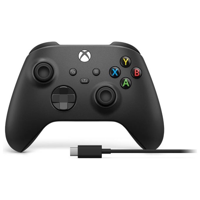 Microsoft Xbox Wireless Controller con Cavo Usb-C Analogico-digitale Nero