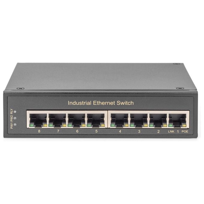 Digitus switch industriale 8 porte gigabit