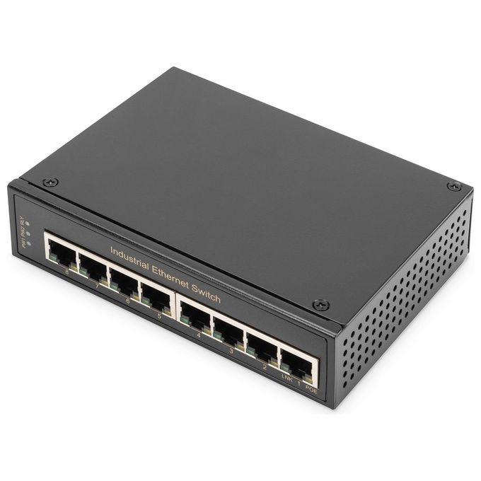 Digitus switch industriale 8 porte gigabit