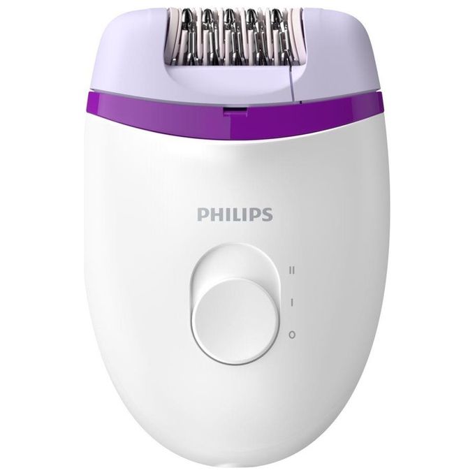 Philips Satinelle Essential Epilatore Compatto con Filo Bianco-Viola