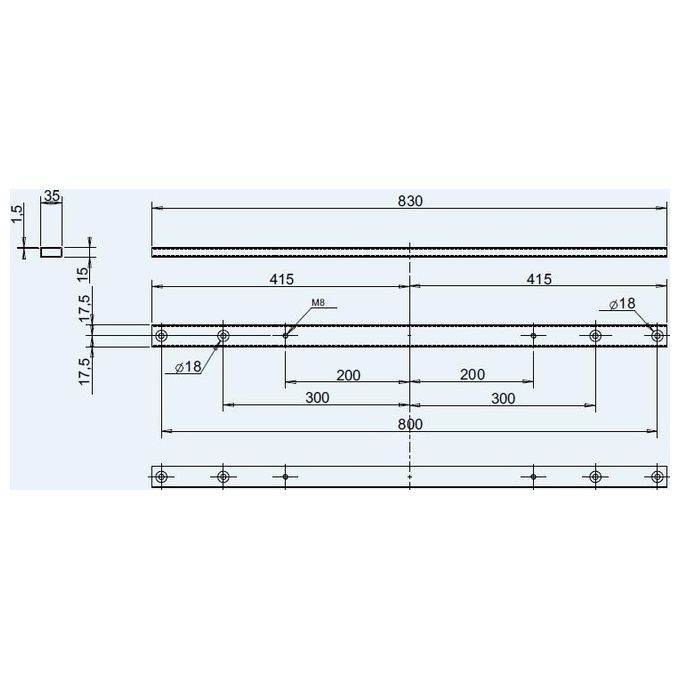 Itb OM04511 Kit Vesa 600×400 E 800×400 per Staffa In-Out