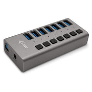 I-Tec U3CHARGEHUB7 Caricabatterie per Dispositivi Mobili Interno Grigio