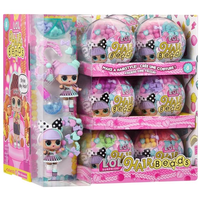 MGA Entertainment Bambola L.O.L. Surprise! Hair Beads Tots Assortito