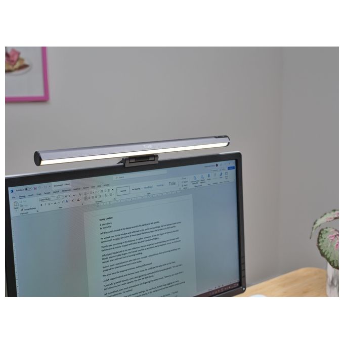 Trust Luce Monitor Modello 25483 Shyne Light Bar Nero e Grigio