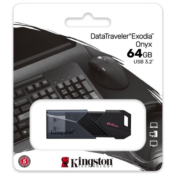 Kingston Technology 64Gb DataTraveler Exodia Onyx Usb 32 gen 1