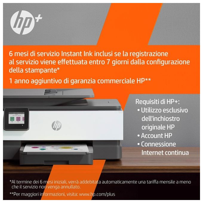 [ComeNuovo] HP Stampante multifunzione OfficeJet Pro 8022e Risoluzione 4800 x 1200 DPI A4 Wi-Fi