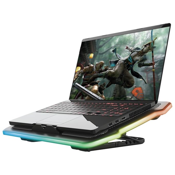 Trust GXT 1126 Aura Base di Raffreddamento per Notebook 17'' 700 Giri-min Nero