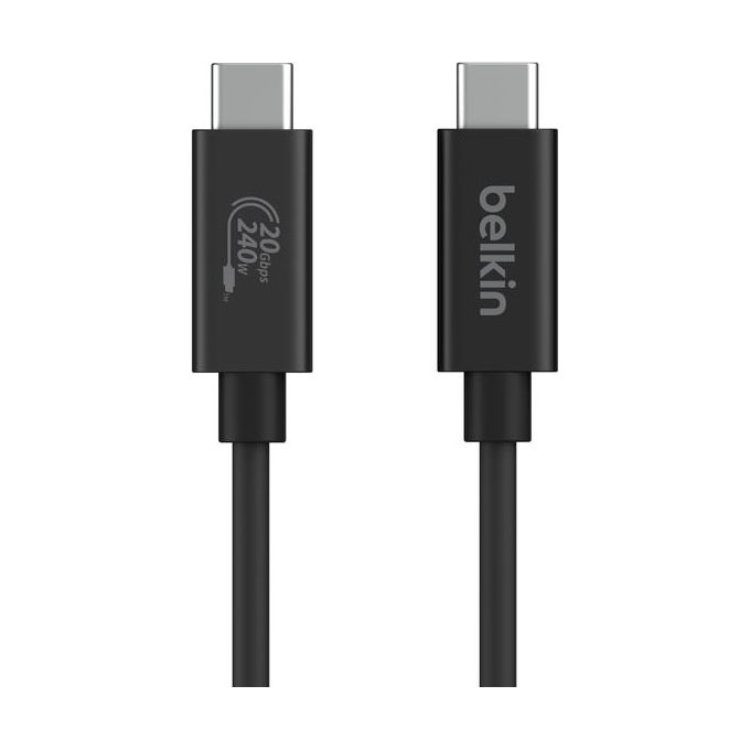 Belkin Connect Cavo USB4 Cavo di Alimentazione da 2 Metri Cavo USB-C-USB-C con Power Delivery da 240W