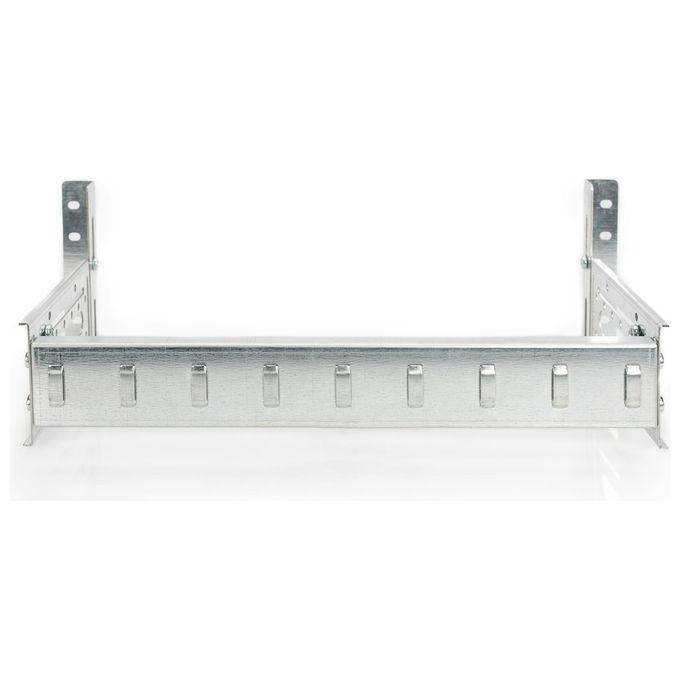 LINK supporto guida din 4u, 178x483x223 mm, galvanized incl. din rail, variable depth and height