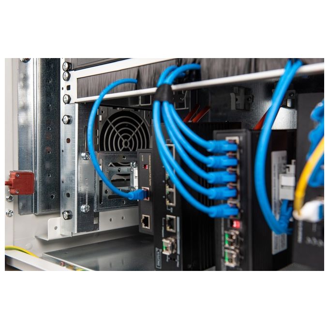 LINK supporto guida din 4u, 178x483x223 mm, galvanized incl. din rail, variable depth and height