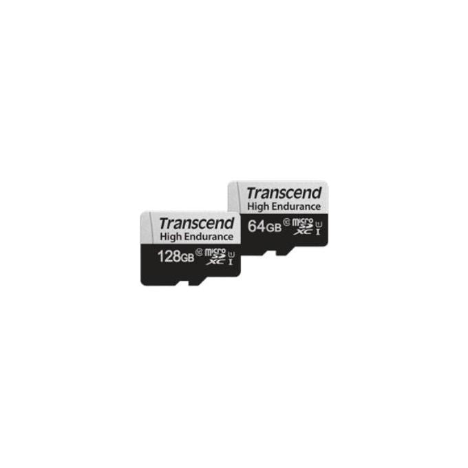 Transcend TS64GUSD350V Scheda MicroSD da 64Gb High Endurance MicroSDXC 350V
