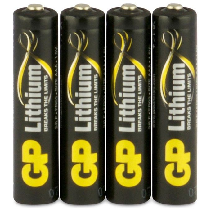 GP Battery 4 Pile al Lithium Micro 1.5V AAA