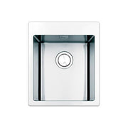 Apell LNP40F serie Linear Plus Lavello Inox spazzolato da Incasso Flat montato su Piano Rettangolare 1 vasca 40,2x51cm