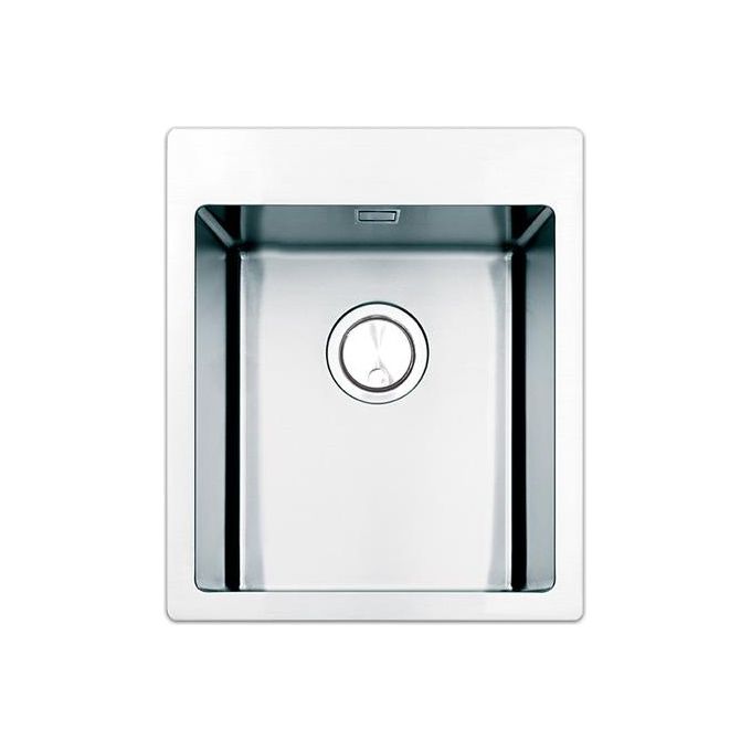 Apell LNP40F serie Linear Plus Lavello Inox spazzolato da Incasso Flat montato su Piano Rettangolare 1 vasca 40,2x51cm