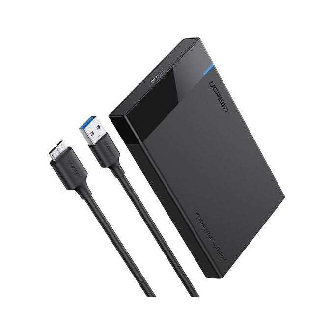 Ugreen Case Esterno per Hdd-Ssd 2.5 con Cavo da Micro-B a Usb-A 3.0