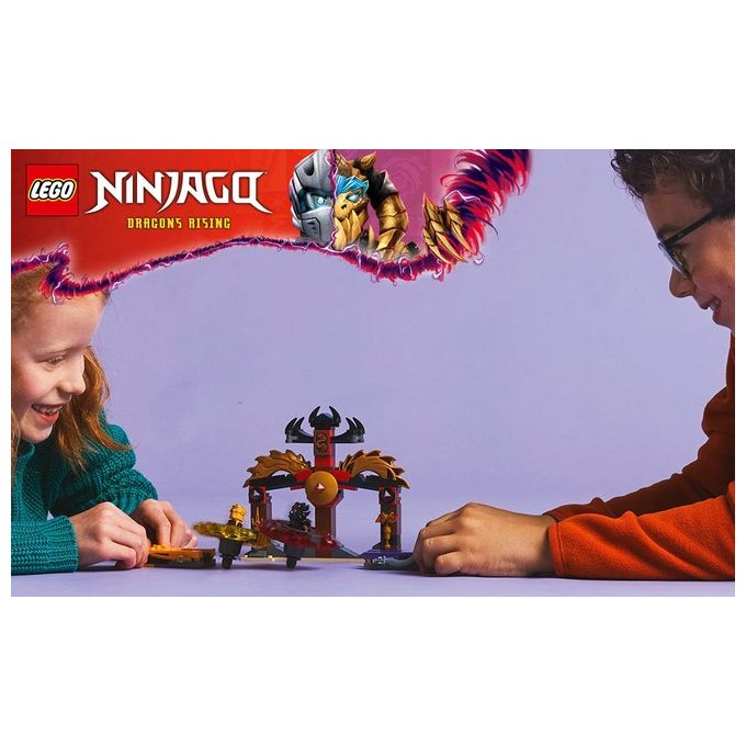 LEGO NINJAGO Battle Pack Draghi dello Spinjitzu - 2 Trottole Giocattolo Tempio Costruibile Elementi di Potere e 2 Minifigure Giochi per Bambini e Bambine da 6 Anni da La Rivolta dei Draghi 71826