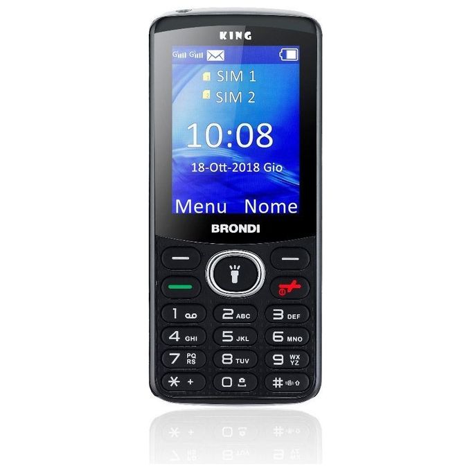 Brondi King Telefono Cellulare Nero