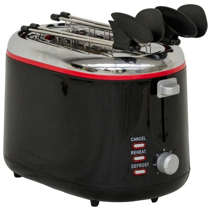 Ardes  AR1T25 Tostapane con Pinze per Toast Farciti 3 Funzioni Cottura 850W Nero