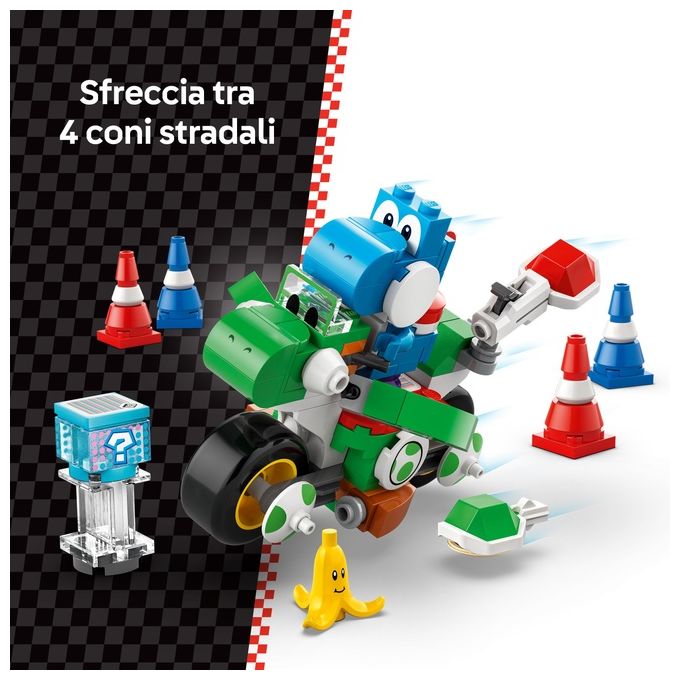 LEGO Set Moto Yoshi 72031 Mario Kart Super Mario in Edizione Esclusiva per Appassionati di Costruzioni Creative