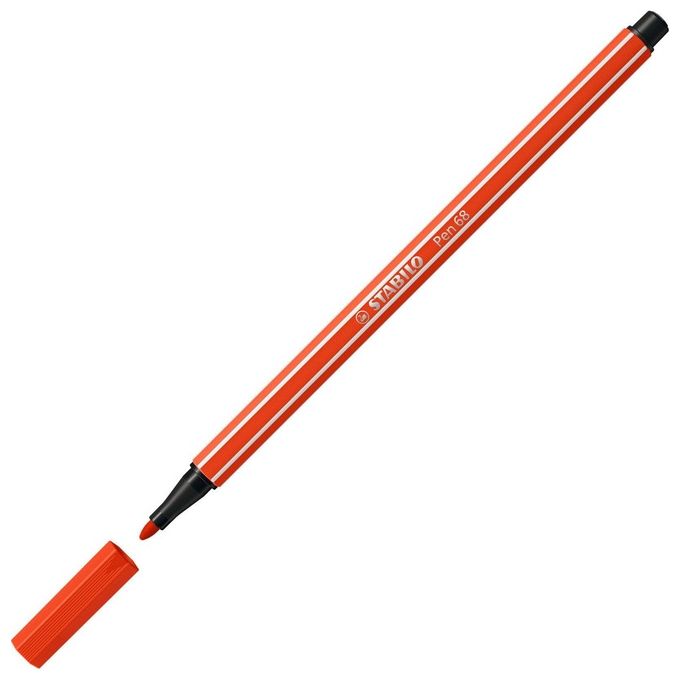 STabilo confezione 10Pz pen 68 Rosso Chiaro