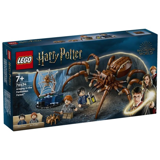 LEGO Harry Potter Aragog nella Foresta Proibita Grande Ragno Giocattolo da Costruire con Parti Snodabili Giochi di Magia per Bambini e Bambine da 7 Anni in su con 2 Minifigure e Accessori 76434