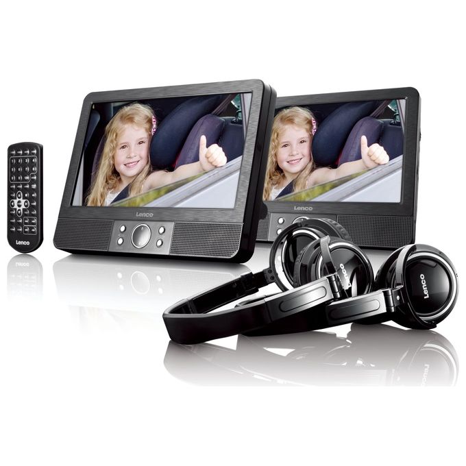 Lenco MES-415 Lettore DVD-Blu-Ray Portatile Nero 9'' 802x480 Pixel