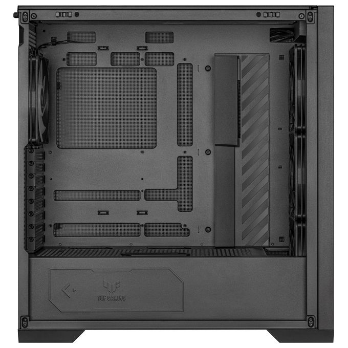 ASUS TUF GAMING GT302 TG ARGB Black Case Gaming E-ATX Mid Tower Pannelli Laterali intercambiabili Mesh Vetro Temperato 4 ventole ARGB preinstallate da 140 x 28 mm Nero