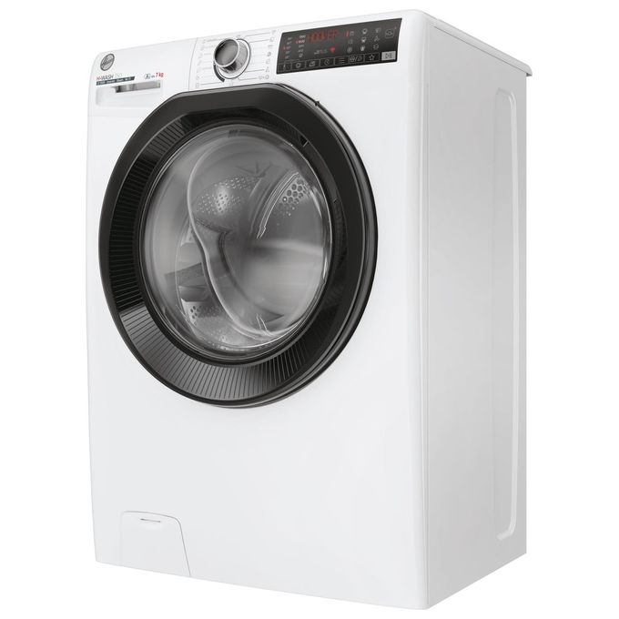 Hoover H3WPS4376TAMB6-S H-Wash 350 Lavatrice Slim 7 Kg 1300 rpm Classe A Inverter Vapore Wi-Fi (85x60x44 cm) colore Bianco