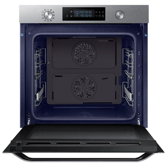 Samsung NV75K5541RS Serie Avant Dual Cook Forno Elettrico Multifunzione da Incasso Catalitico Doppia Ventola Capacita' 75 Litri Classe energetica A 50 Funzioni 60 cm Acciaio Inox