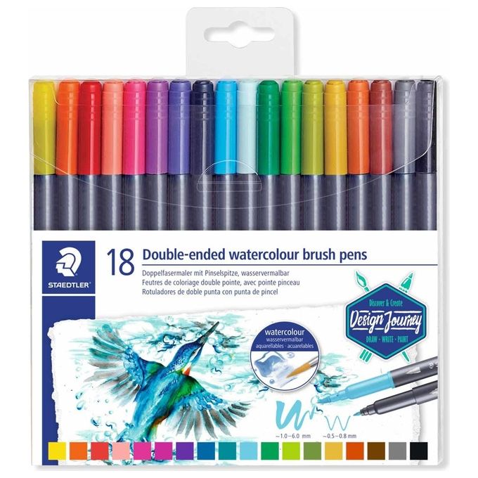 Staedtler Confezione 18 Pennarelli 2 Punte