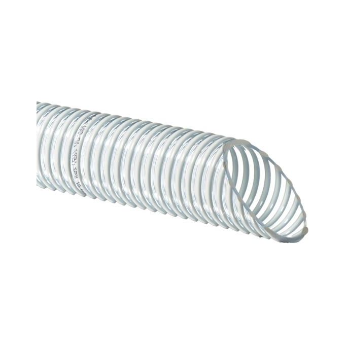 Fitt Tubo Spiralato Alimentare ⌀50mm x 25mt per Uso Professionale e Domestico in Materiale Sicuro e Resistente per Trasporto di Sostanze Alimentari