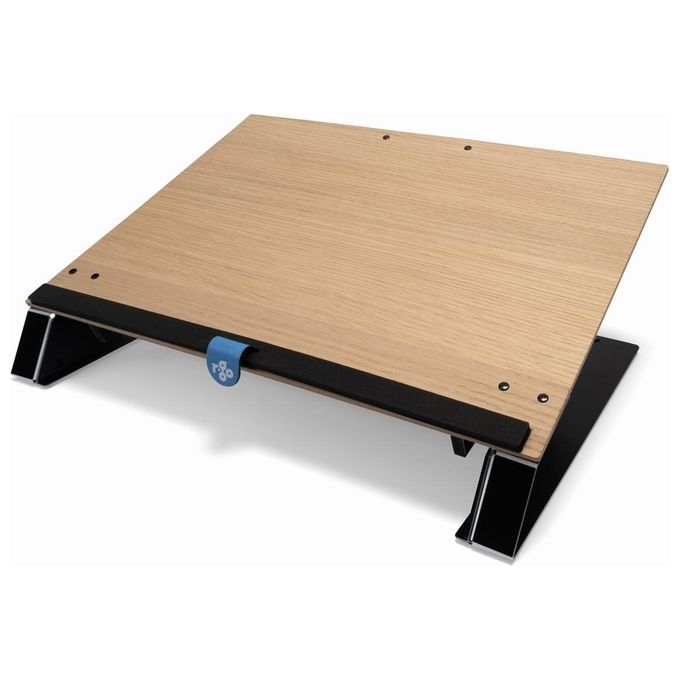 R-Go Tools RGORIDOOW Porta Documenti Alluminio Quercia Nero-Marrone