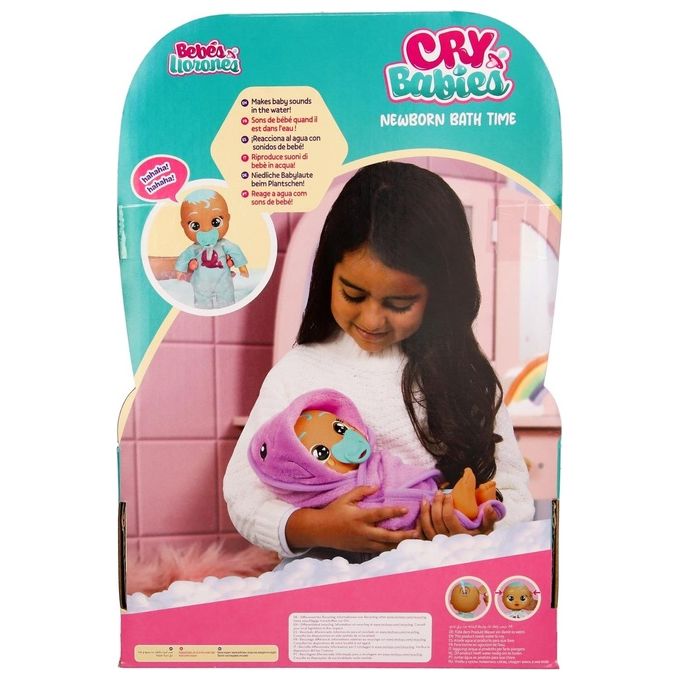 Imc Toys Bambola Cry Babies Dana Newborn Bath