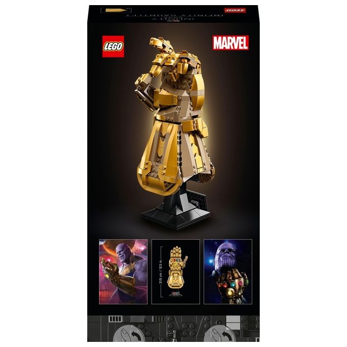 LEGO Super Heroes Marvel 76191 Guanto dell'Infinito di Thanos, Modello da Costruzione Avengers da Collezione, Set per Adulti