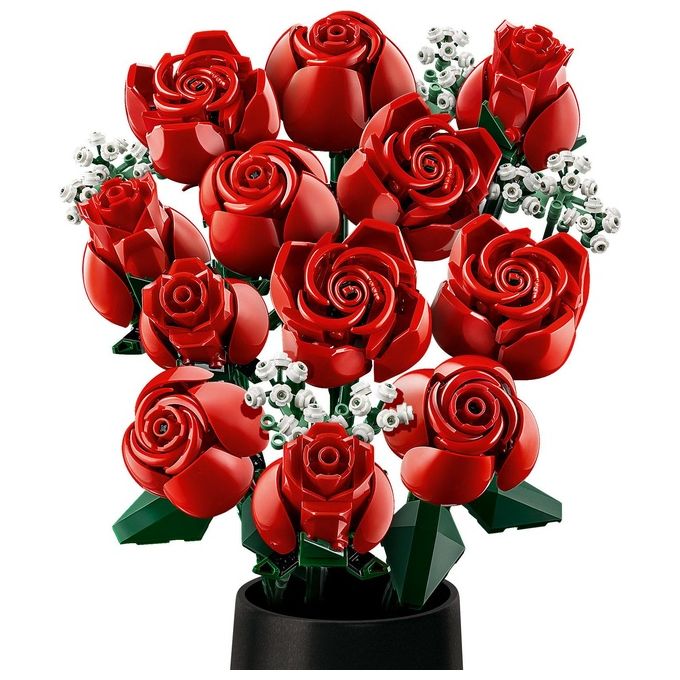 LEGO Icons 10328 Bouquet di Rose, Set Fiori Finti per Adulti, Decorazione Casa, Idea Regalo per Lei o Lui, Collezione Botanica