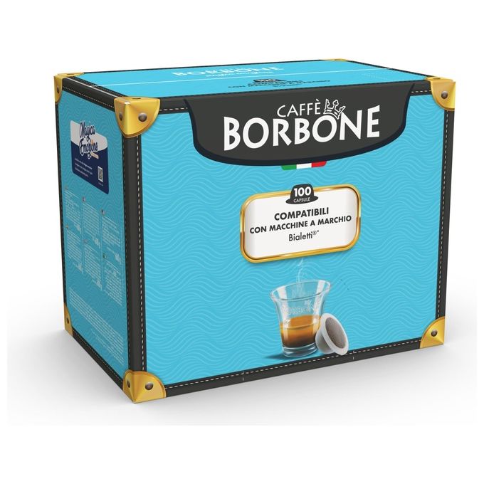 Borbone Bialetti Blu Sacchetto 100 Capsule Compatibili