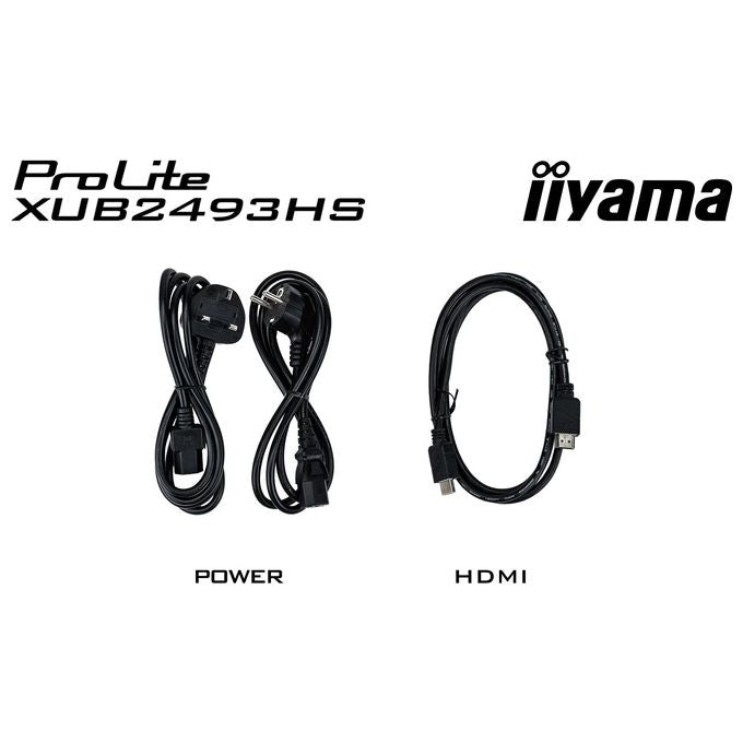 Iiyama ProLite XUB2493HS-B6 Monitor PC 23.8'' 1920x1080 Pixel Full HD LED Nero