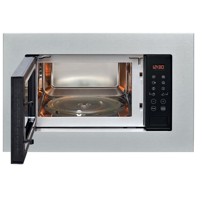 Indesit MWI 120 GX Microonde con Grill Capacita' 20 Litri Potenza 800W Auto Cook Grill al quarzo 22 Funzioni Acciaio opaco