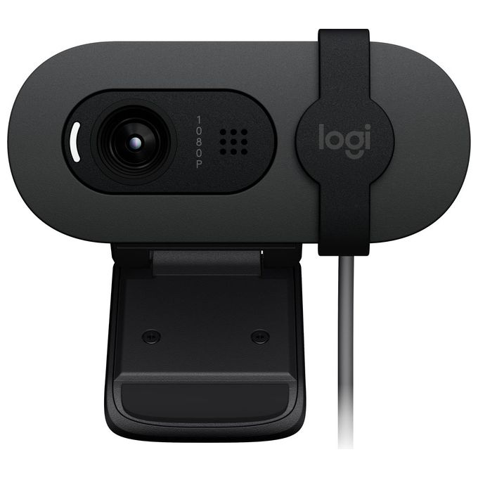 Logitech Brio 100 Webcam 2 Mp 1920x1080 Pixel Usb Grafite