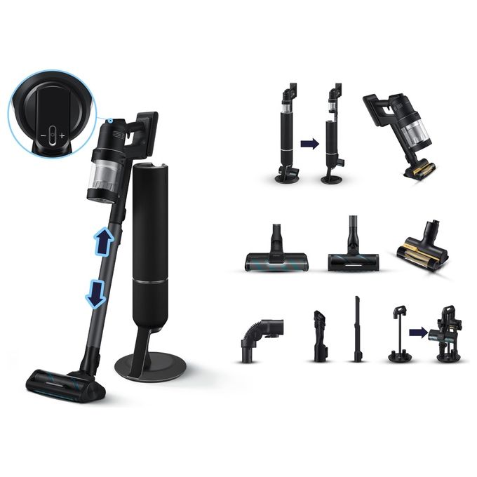 Samsung VS28C9784QK Scopa Elettrica Senza Filo BESPOKE Jet  AI Complete Extra Potenza 280W