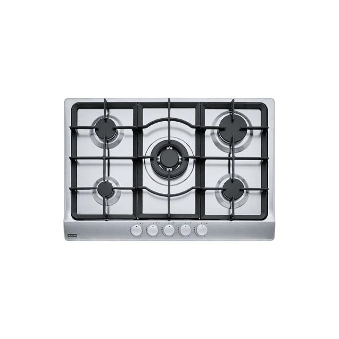 Franke FHSL 755 4 GAV TC XS C Piano Cottura a Gas 5 Zone 1 Tripla Corona centrale Griglie in ghisa 75 cm Inox 106.0459.731